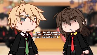 Harry Potter characters react to «Wingardium leviosa Harry potter parody 1» [upl. by Quickel]