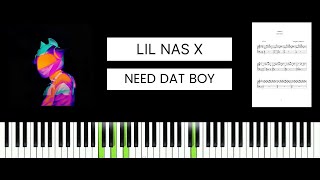 Lil Nas X  need dat boy BEST PIANO TUTORIAL amp COVER [upl. by Kidder151]