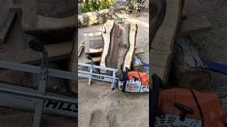 🪵 Chainsaw Mill Stihl MS 881 amp Walnut woodworking wood handmade diy [upl. by Cindelyn]