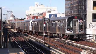 HD R160 J Train relaying at Marcy Avenue middle track [upl. by Rafe]