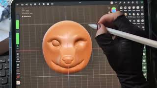 Nomad Sculpt Basics for 3D Printing pt 5 Sculpting an Animal Head [upl. by Santa]