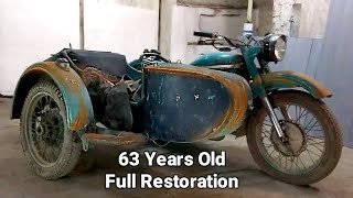 Restoring an old motorcycle from the 1960s  Full Restoration [upl. by Aiekahs826]