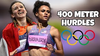 Womens 400m Hurdles Semi Finals Line Up  Sydney McLaughlin  Femke Bol  Paris Olympics [upl. by Ylas]