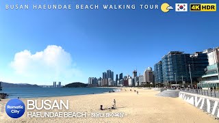 BUSAN Haeundae Beach Walking Tour  The Worlds Best Beach City In Korea 4K 60fps Ultra HD [upl. by Lerrad593]