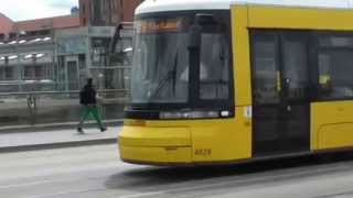 Berliner Straßenbahn auf der Warschauer Brücke [upl. by Innej]