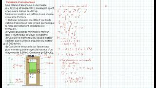 Puissance dun ascenseur [upl. by Reinhart]