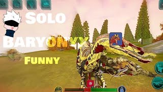 Solo Baryonyx Baryo  Funny  The Cursed Isle [upl. by Nimrahc]