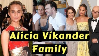 Alicia Vikander Family Photos with Partner Michael Fassbender Mother Maria Fahl Vikander [upl. by Yenoh786]