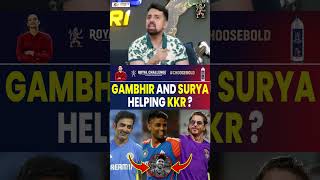 GAMBHIR AND SURYA HELPING KKR  gautamgambhir suryakumaryadav kkr [upl. by Einial338]