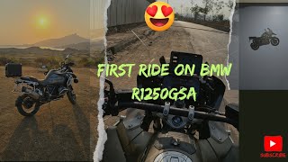 first ride on my BMW r1250gsa 😍  Mumbai to karjat [upl. by Damha]