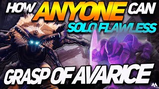 SOLO FLAWLESS Grasp OF Avarice  TITAN  How ANYONE Can SOLO  NO RAID WEAPONS  Destiny 2 [upl. by Repsaj]