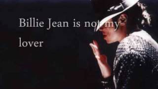 quotBillie Jeanquot by Michael Jackson w Lyrics [upl. by Breger]