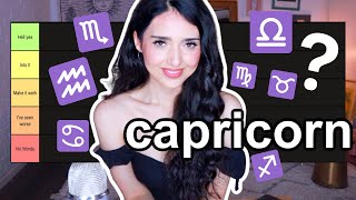 ♑️💖Capricorn Compatibility with EACH Zodiac Sign RANKED in tiers 3 Best Matches for Capricorn [upl. by Hnad25]