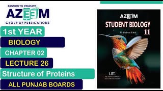 Structure of Proteins Biology 1st Year Chapter02 Lecture26 [upl. by Earb]