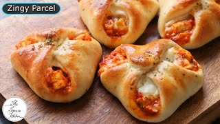 Dominos Style Zingy Parcel Recipe  Paneer amp Cheese Zingy Parcel Recipe  The Terrace Kitchen [upl. by Lion]