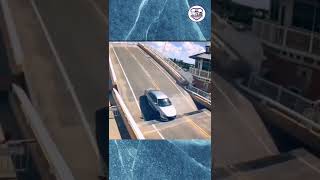 Car crash bridge Weird moments caught on camera [upl. by Nekal]