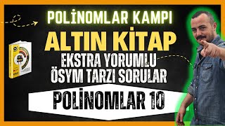 🔑 Ekstra Yorumlu ÖSYM Tarzı Sorular Test 10  Polinomlar ✅  Miray Yayınları AYT Soru Bankası [upl. by Yeslah]