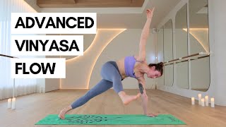 40Min Advanced Vinyasa Flow [upl. by Schwenk]