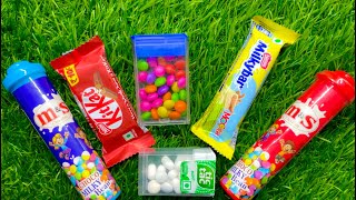 Oddly Satisfying l Unpacking Kinder BIG Surprise eggs AND Lollipops Chocolate Sweets ASMR sounds [upl. by Adrea27]