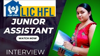 LIC HFL junior assistant Interview  LIC Housing finance Ltd interview  PD Classes [upl. by Zizaludba]