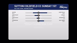 LIVE  Sutton Coldfield CC Sunday First XI vs Nuneaton CC Sunday 1st XI  14072024 [upl. by Nahtanohj738]