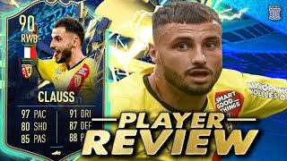 90 TEAM OF THE SEASON CLAUSS PLAYER REVIEW TOTS CLAUSS  FIFA 22 Ultimate Team [upl. by Nedap]