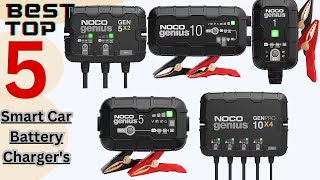 Best Top 5 Smart Car Battery Chargers Review On YouTube [upl. by Ellitnahc]