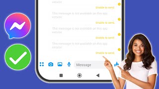 How to Fix Unable to send Message on Messenger Problem 2024 [upl. by Suolhcin316]