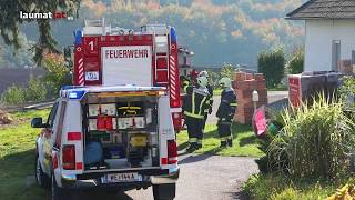 Personenrettung nach Arbeitsunfall bei Bauarbeiten in Weißkirchen an der Traun [upl. by Nedyaj]