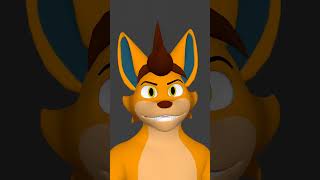 Jaspin Eyebrow Raise  Remake animation blender furry [upl. by Ehsrop24]