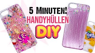 5min HANDYHÜLLEN DIY Ideen Smartphone Case zum selber machen [upl. by Muscolo871]