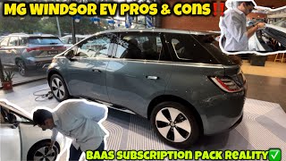 MG WINDSOR EV PROS amp CONS  BAAS PACK EXPLAINED✅ [upl. by Ronda]