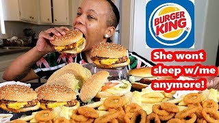 BURGER KING MUKBANG [upl. by Rollecnahc]