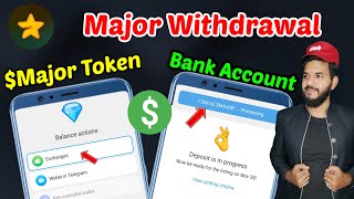 Major Token Withdrawal 💵  Major Major Bybit bitget gateio MEXC Okx Withdrawal in bank account [upl. by Assyle]