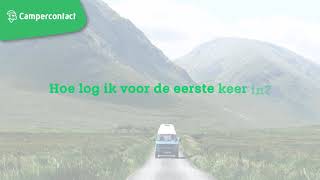 Voor het eerst inloggen in de App Campercontact bestaand account [upl. by Schindler]