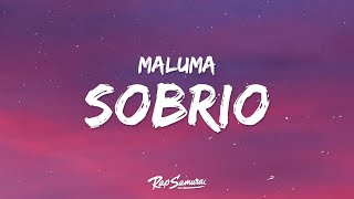 Maluma  Sobrio Letra  Lyrics [upl. by Littell]