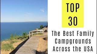 The Best Family Campgrounds Across the USA TOP 30 [upl. by Simsar]