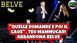 Abbandono in Diretta Il Colpo di Scena di Teo Mammucari a Belve [upl. by Itsa]