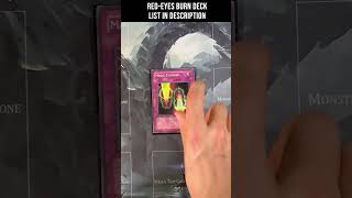 PURE Red Eyes BURN Deck Tech Yugioh [upl. by Melda]