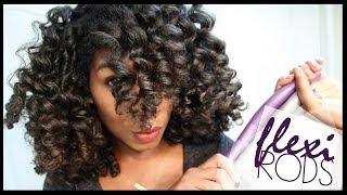 How To Cheat A Flexi Rod Set  EASY Technique Heatless Curls  Naptural85 Natural Hair [upl. by Isdnyl138]