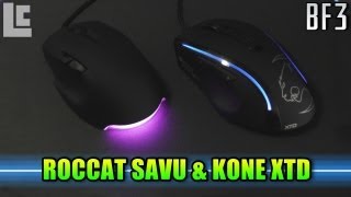 Roccat Savu amp Kone Gaming Mouse Review Battlefield 3 GameplayCommentaryHardware [upl. by Eiro]