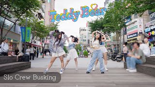 KPOP IN PUBLIC  STAYC 스테이씨   Teddy Bear  I  Slo Crew 신촌 명물쉼터 버스킹 20240728 [upl. by Iram]