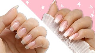 DIY French Fade  Baby Boomer Manicure At Home [upl. by Enahpad106]