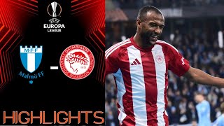 Malmo vs Olympiacos 01 Highlights Europa League 2024 [upl. by Stefanie]