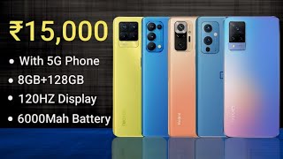 Top 5 Best 5G Smartphones Under ₹15000 Budget⚡ 2024  12GB128Gb best 5g Smartphone [upl. by Nylirem]