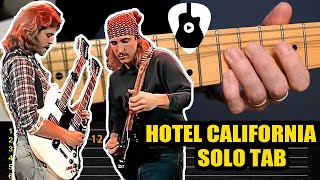 Como tocar el increíble solo de HOTEL CALIFORNIA en guitarra eléctrica  Tutorial con Tablaturas [upl. by Anail934]