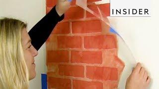 Create Brick Walls With Stencil [upl. by Burnsed749]