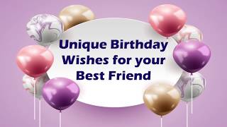 Birthday Wishes for Best Friend  Heart Touching Birthday Wishes for Best Friend [upl. by Ayyn]