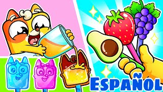 Familia de dedos de piruleta 🍭🥑🍓🍇  Más Canciones Infantiles por Baby Ringo Español [upl. by Giliane]