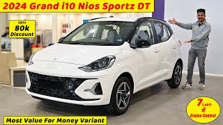 मात्र 76 लाख में Top Model Bhi Fail😱Hyundai Grand i10 Nios Sportz Dual Tone 2024 Review  i10 Nios [upl. by Htebazie]